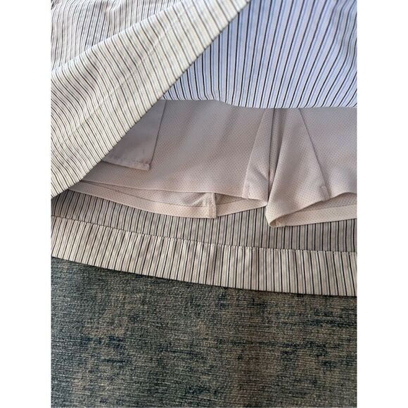 Adidas Off White Blue Yellow Stripe Clima Cool Athletic Tennis Skort Size 2 - Picture 5 of 8